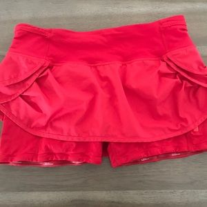 Lululemon Run : Speed Squad Skirt Shorts Skort